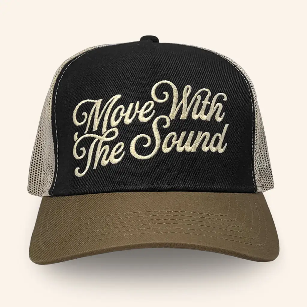 Zingara Merch Move With The Sound Trucker Hat Embroidered Gift Ideas For Music Lovers Zingara Merch Move With The Sound Trucker Hat Embroidered Gift Ideas For Music Lovers - Image 1