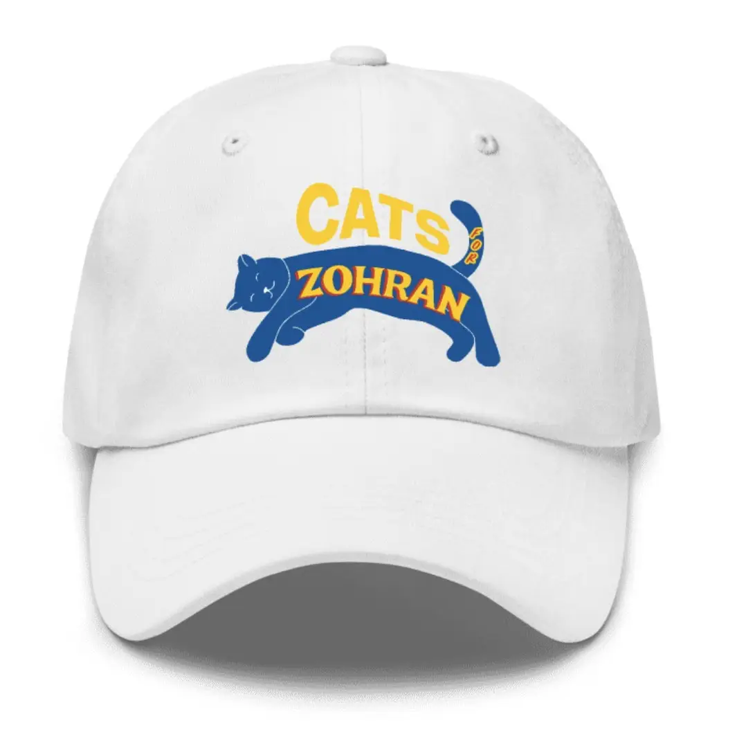 Zohran Mamdani Cats For Zohran Hat Funny Cat Baseball Cap Mamdani Mayor Merch Gifts