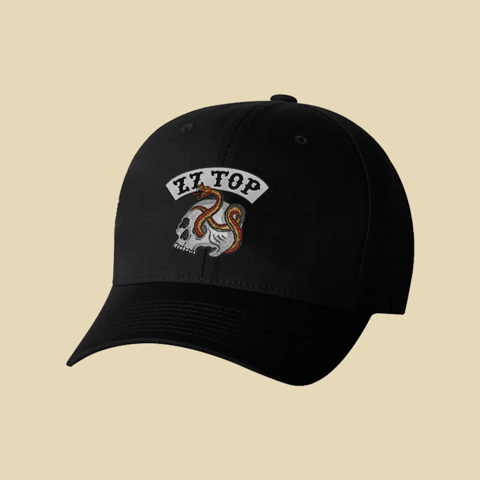 ZZ Top Merch Skull Patch Embroidered Hat The Big One Tour Baseball Cap Gift For Him