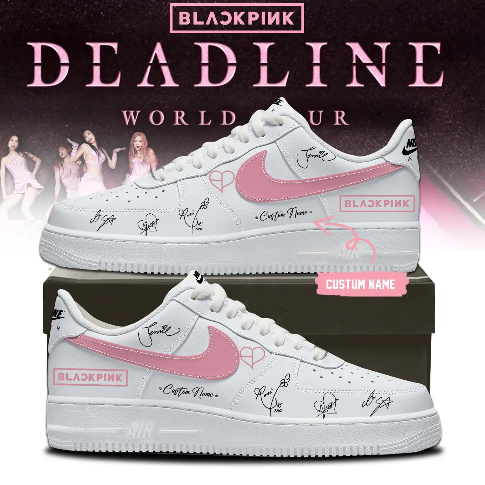 ”Deadline World Tour” Limited Edition Air Force 1 Shoes 2 