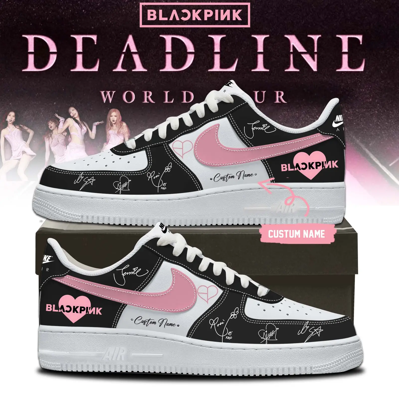 ”Deadline World Tour” Limited Edition Air Force 1 Shoes 5 
