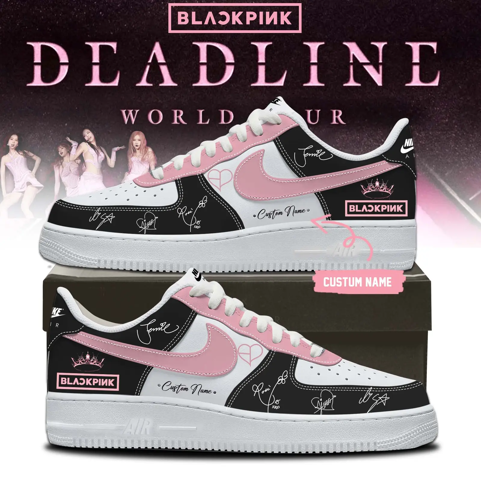 ”Deadline World Tour” Limited Edition Air Force 1 Shoes 6 