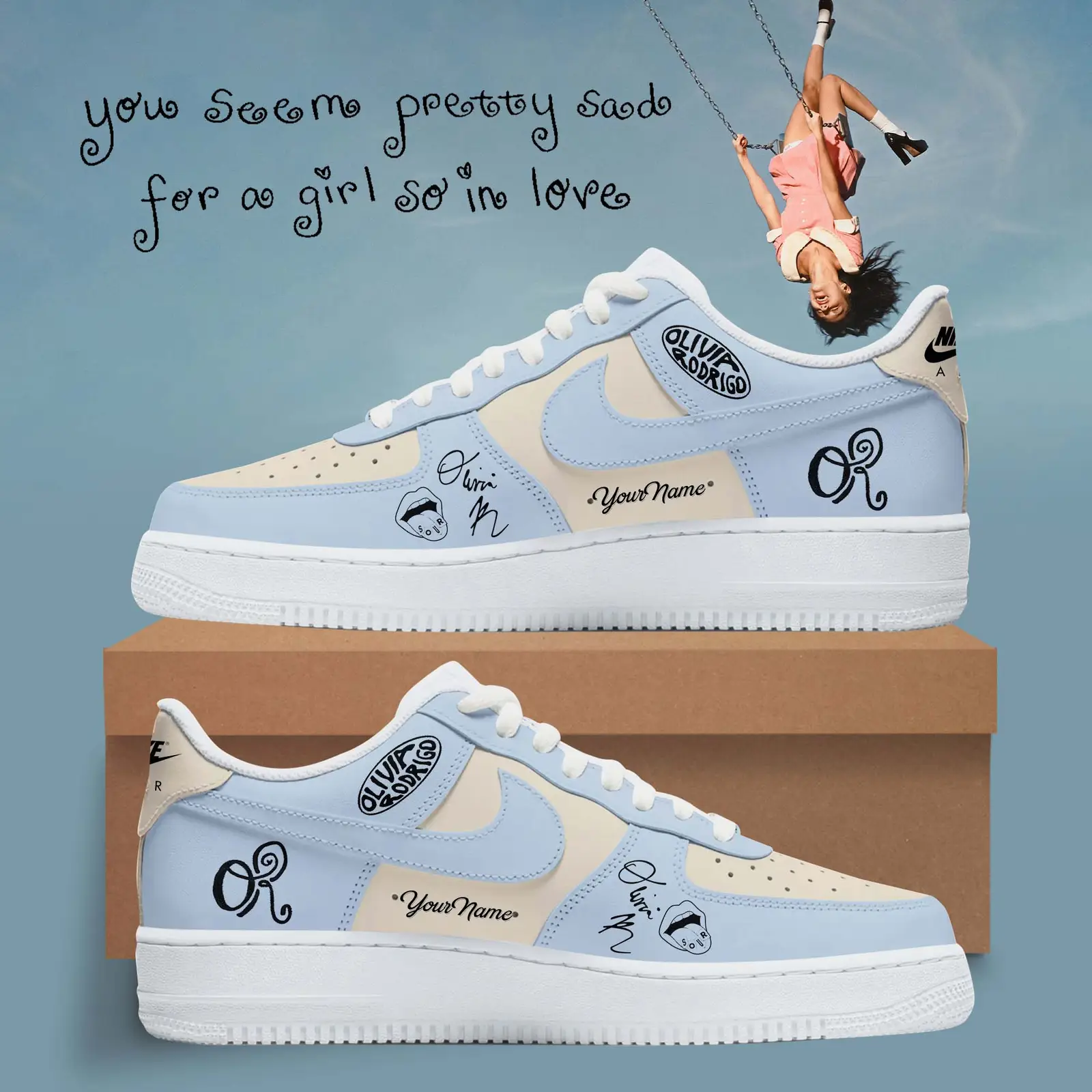 .Sticky Sweet " Olivia Rodrigo Air Force 1 SHoes V2 