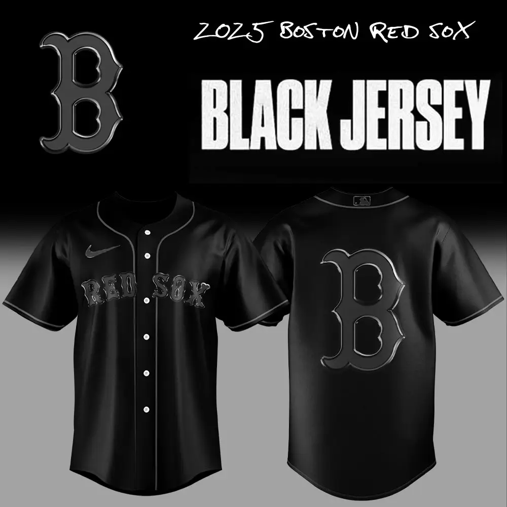2023 Boston Red Sox Black Jersey - Authentic Nike Baseball Shirt
