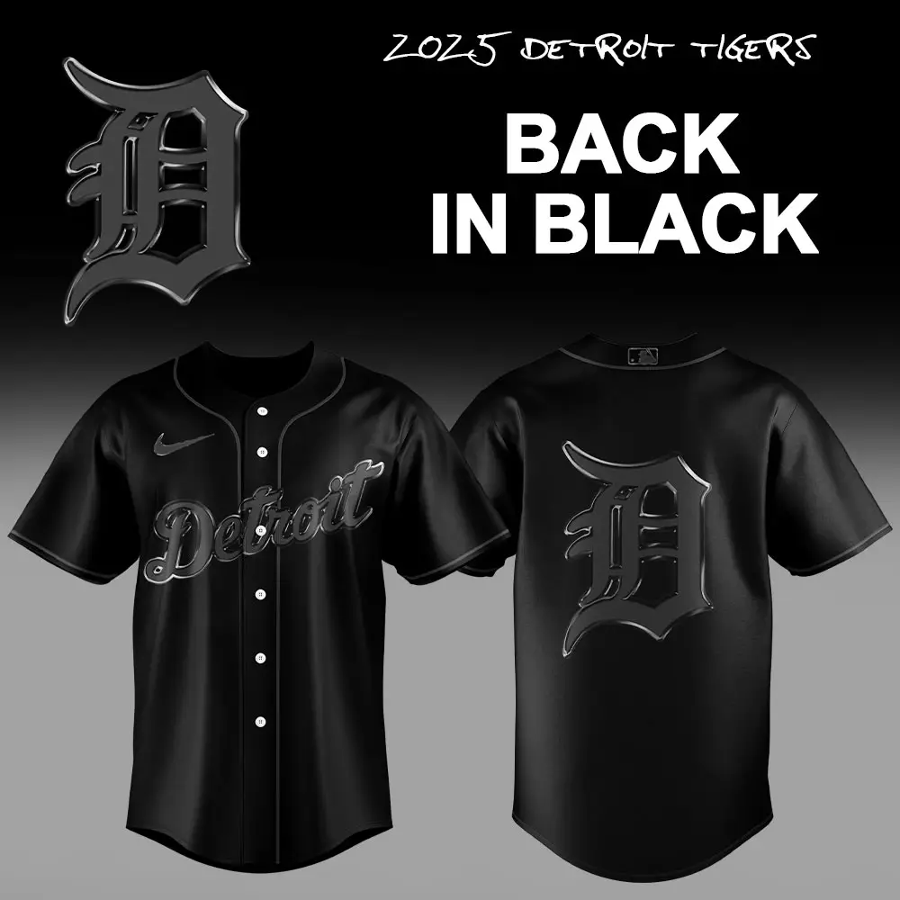 2023 Detroit Tigers Black Jersey - Limited Edition Fan Gear, Shop Now!