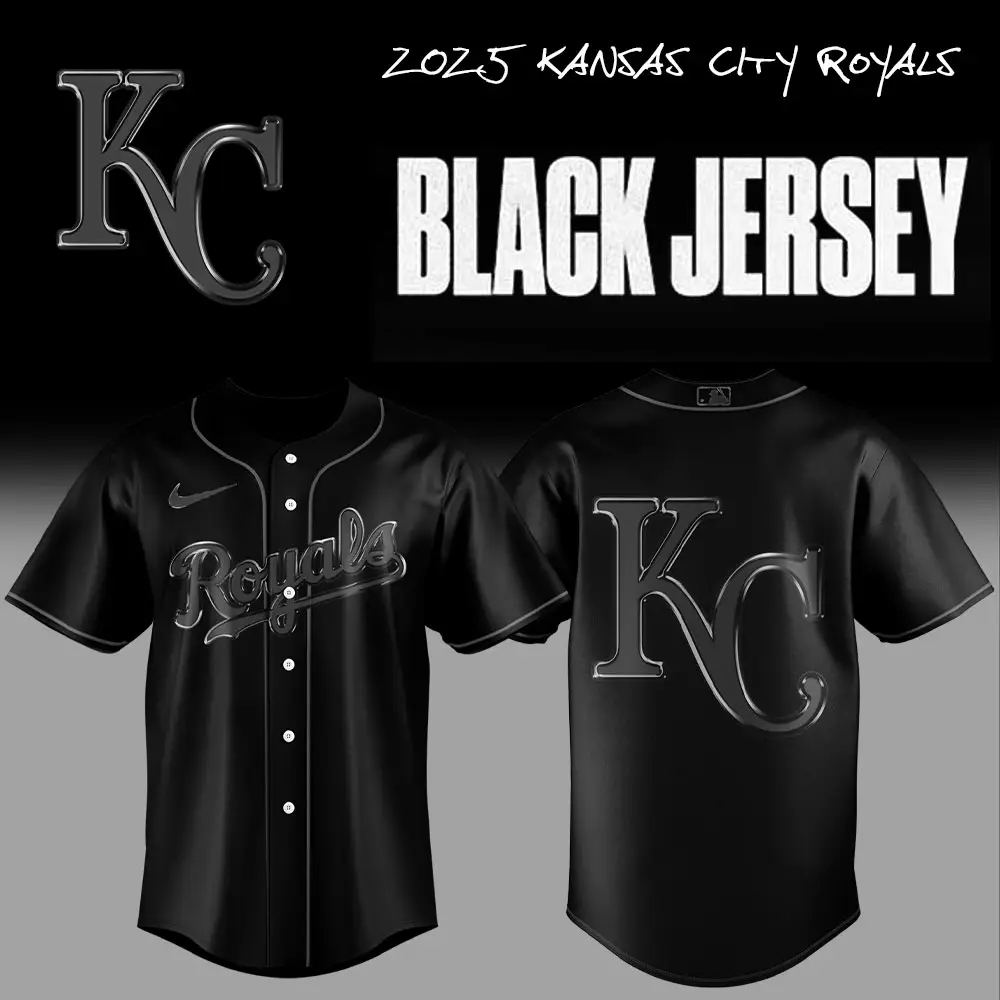 2023 Kansas City Royals Black Jersey - Stylish Fan Gear For True Supporters 2023 Kansas City Royals Black Jersey - Stylish Fan Gear For True Supporters - Image 1