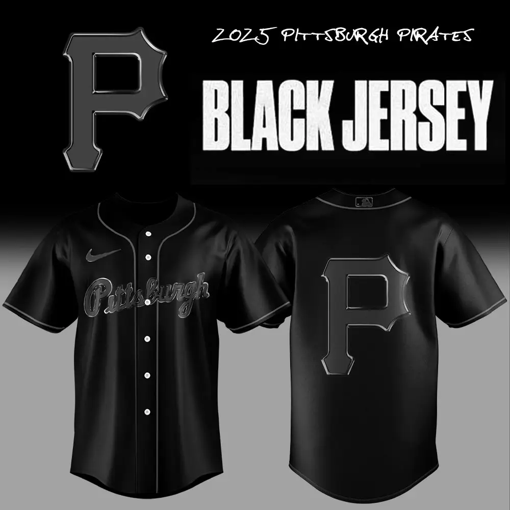 2023 Pittsburgh Pirates Black Jersey - Authentic Team Apparel For Fans