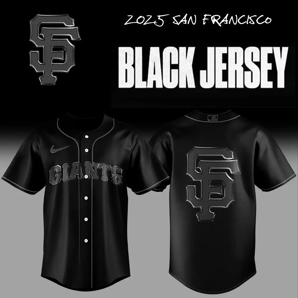 2023 San Francisco Giants Black Jersey - Official Mlb Apparel, Limited Edition