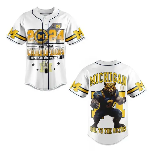 2024 Michigan Wolverines National Champions Jersey – Celebrate Victory In Style!