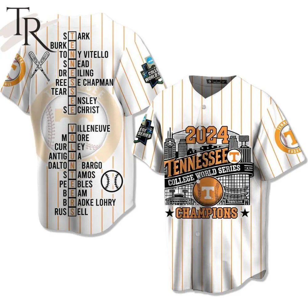 2024 Tennessee Vols College World Series Champions Jersey – Limited Edition Baseball Gear