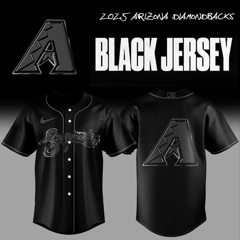 2025 Arizona Diamondbacks Black Jersey - Authentic Team Gear, Stylish Design, Limited Edition