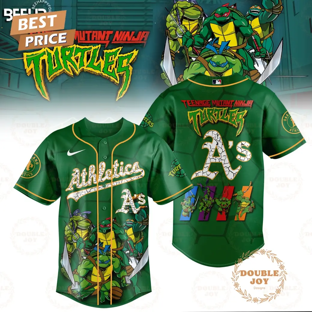 2025 Athletics Teenage Mutant Ninja Turtles Special Edition Baseball Jersey