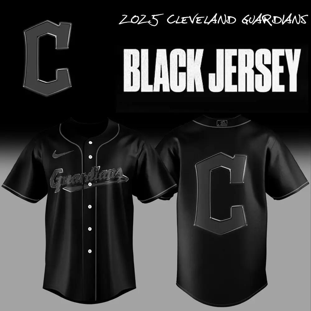 2025 Cleveland Guardians Black Jersey – Limited Edition Fan Gear