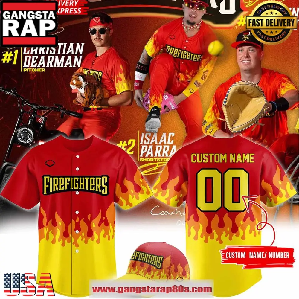 2025 Firefighters Game Day Special Custom Baseball Jersey Shirt