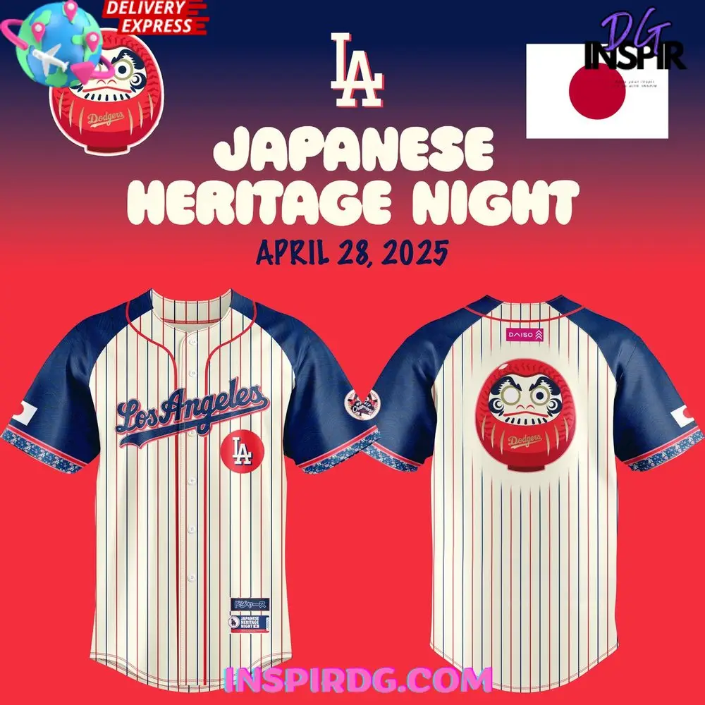 2025 Los Angeles Dodgers Japanese Heritage Night Baseball Jersey