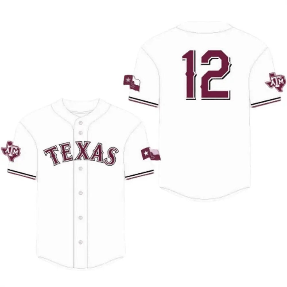 2025 Rangers Texas AM University Night Jersey Texas Rangers Merch Baseball Lover Gift Ideas - Tazila