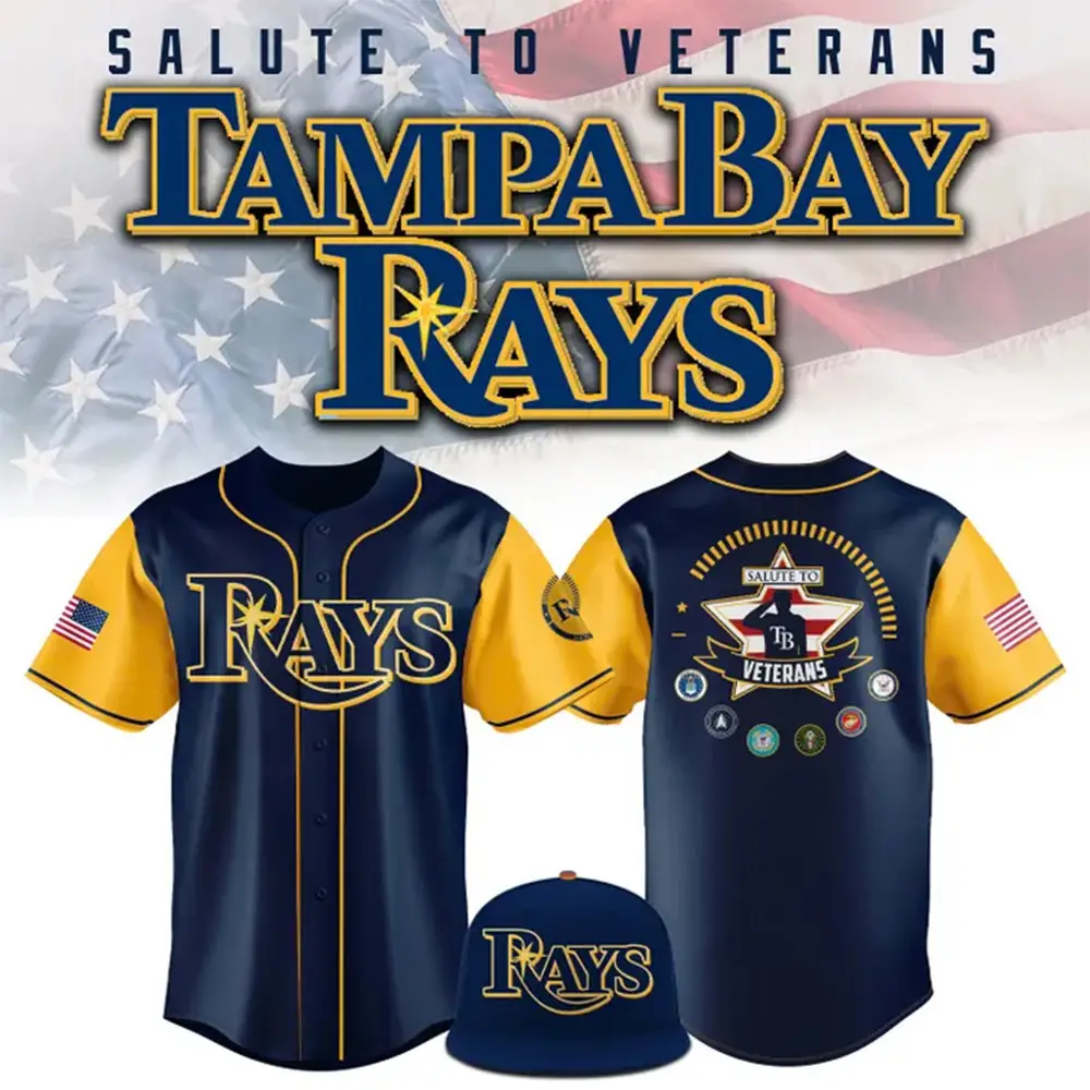 2025 TB Rays Salute to Service Jersey Cool Gifts For Baseball Lovers - Tazila 2025 TB Rays Salute to Service Jersey Cool Gifts For Baseball Lovers - Tazila - Image 1