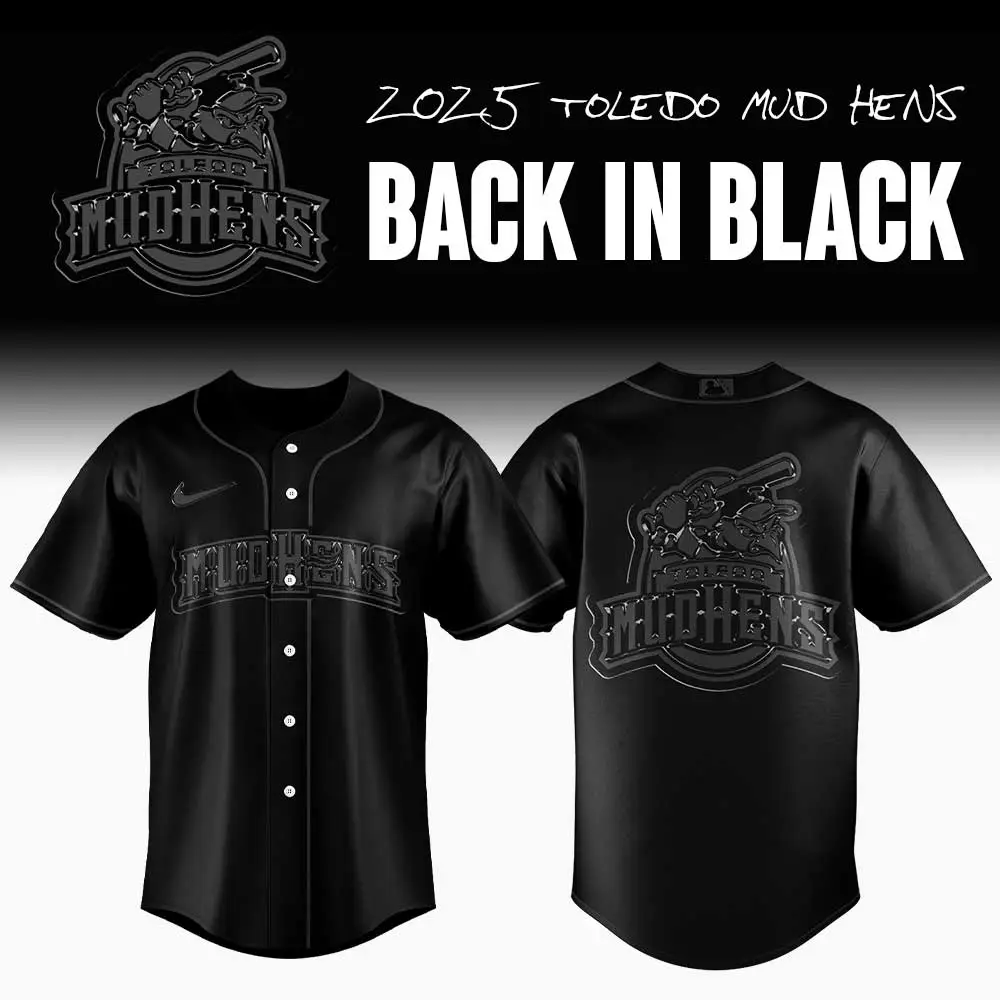 2025 Toledo Mud Hens Black Jersey - Bold Baseball Gear For Fans