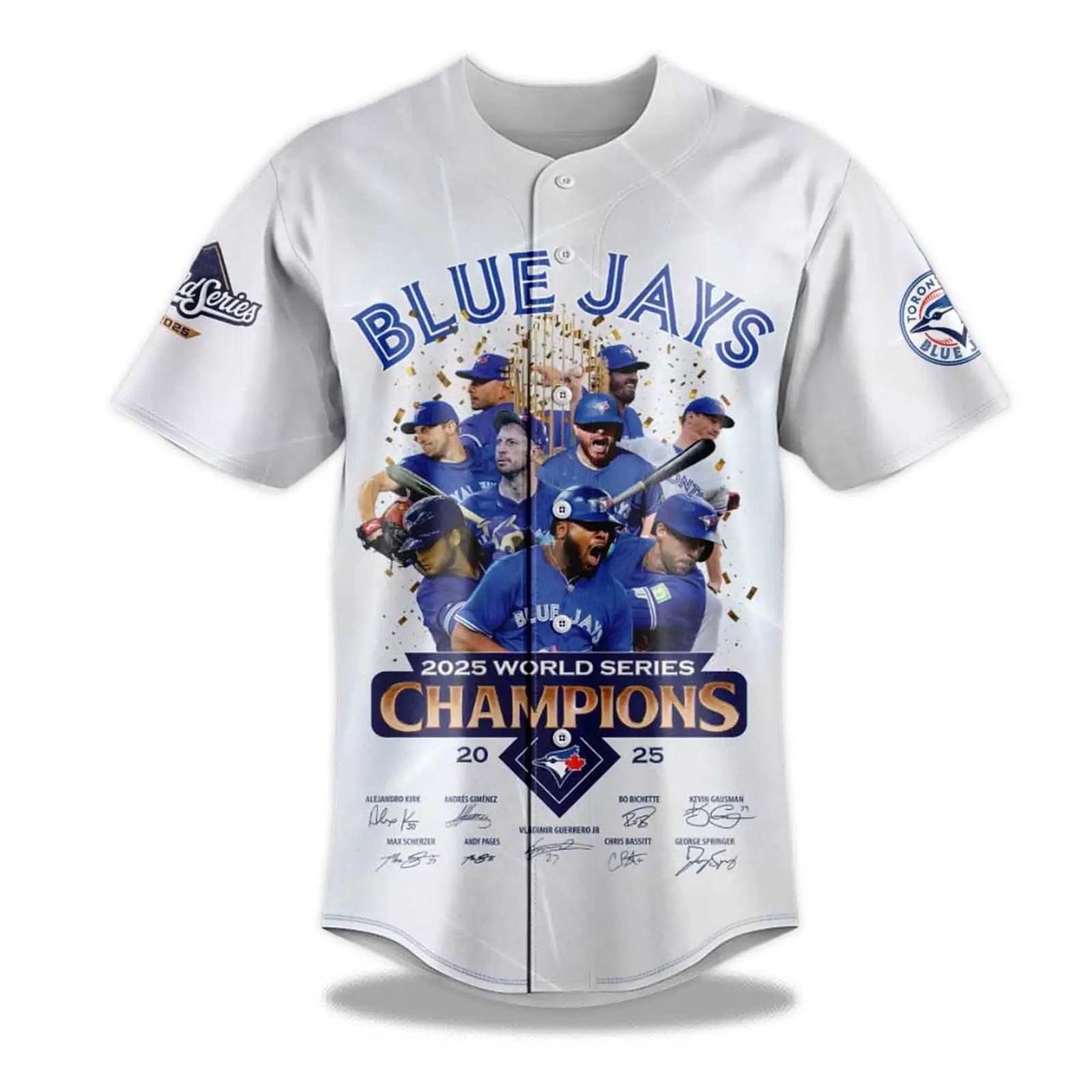 2025 World Series Champions Toronto Blue Jays Baseball Jersey - Tazila