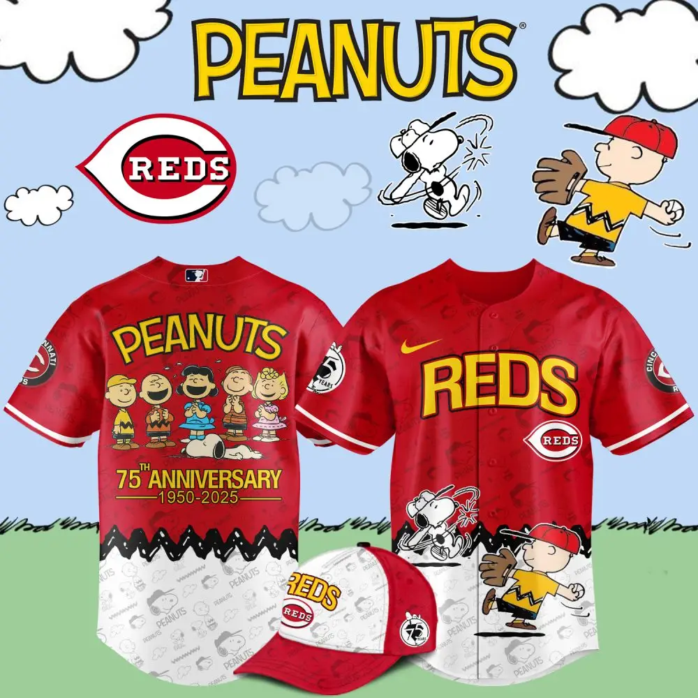 75Th Anniversary Peanuts Reds Jersey - Celebrate In Style!