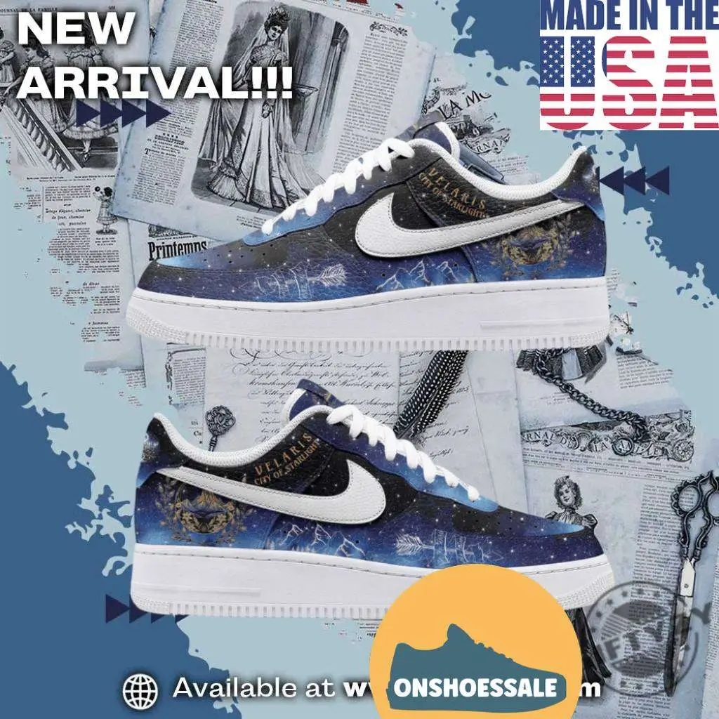 A Court Of Thorns And Roses Velaris City Of Starlight Movie Music Air Force 1 Shoes, Gifts for Fans - Best Gift Shoes