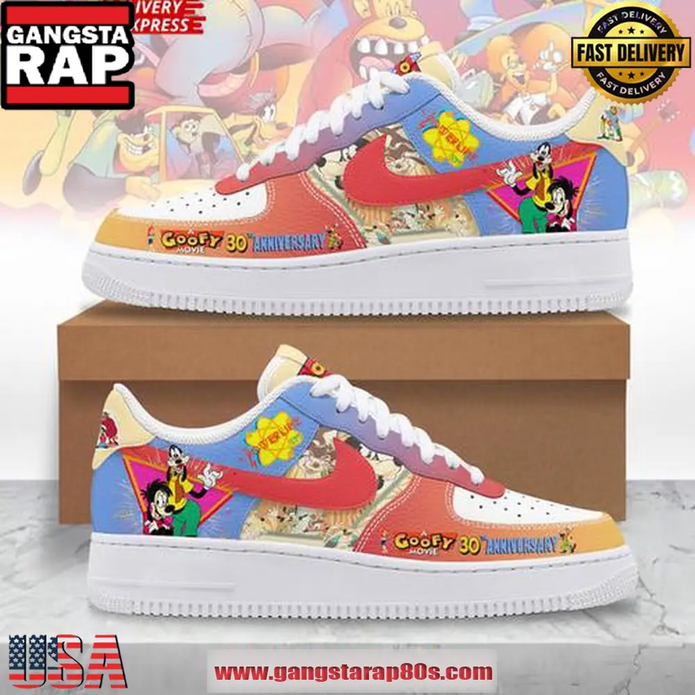 A Goofy Movie 30th Anniversary Limited Air Fo Shoes Running Sneakers A Goofy Movie 30th Anniversary Limited Air Fo Shoes Running Sneakers - Image 1