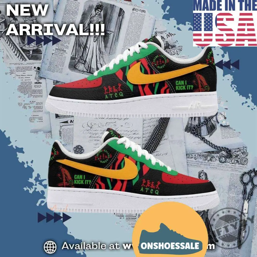 A Tribe Call Quest Can I Kick It Music Happy Holidays Merry Christmas Air Force 1 Shoes, Gifts for Fans - Best Gift Shoes