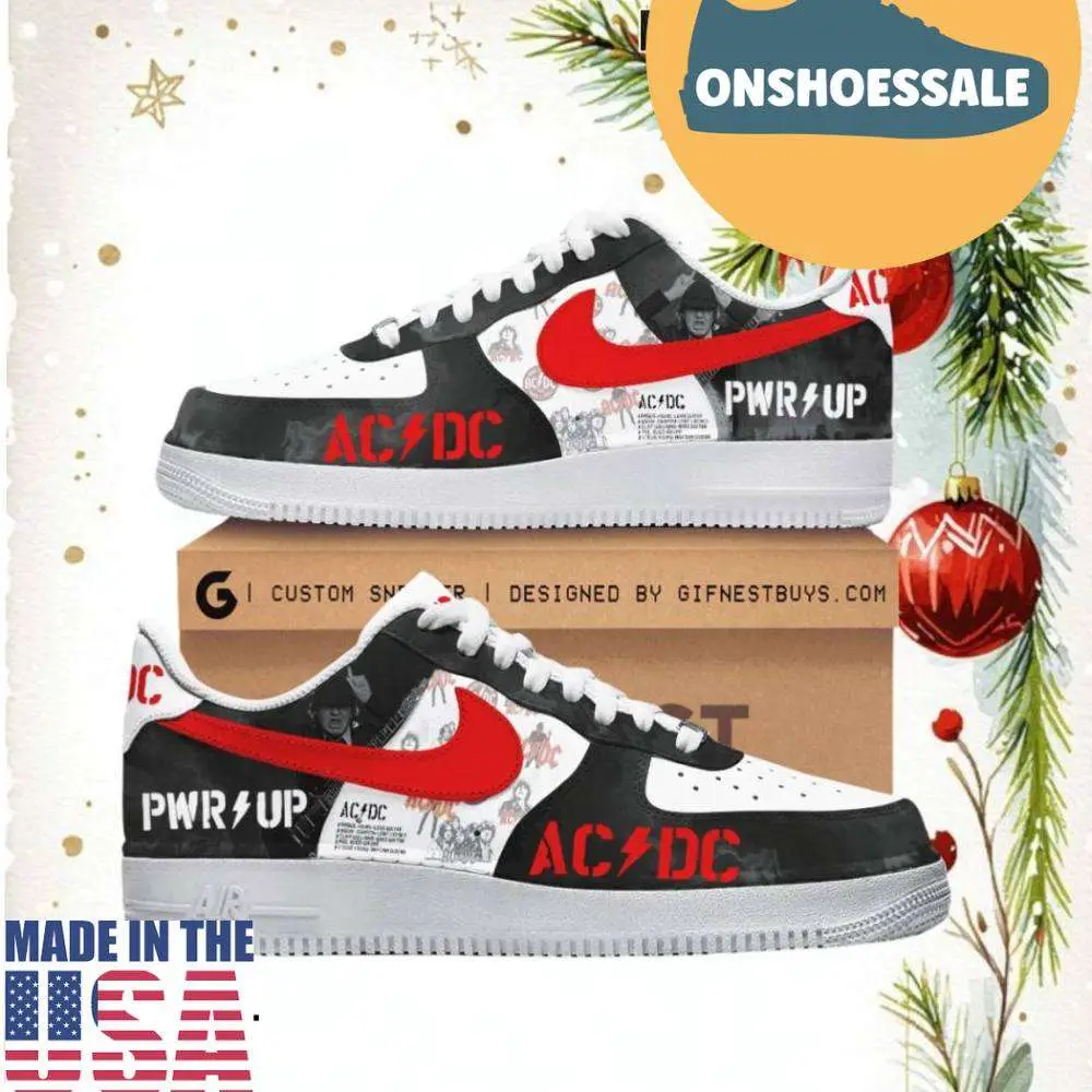 AC DC PWR UP Tour 2025 Air Force 1 Shoes, Gift For Fans - Best Gift Shoes