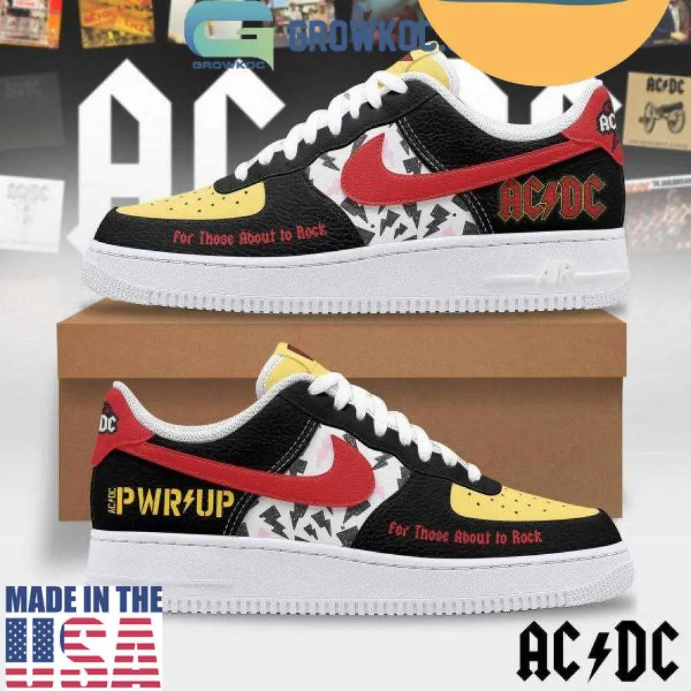 ACDC For Those About To Rock Air Force 1 Shoes, Gift For Fans - Best Gift Shoes