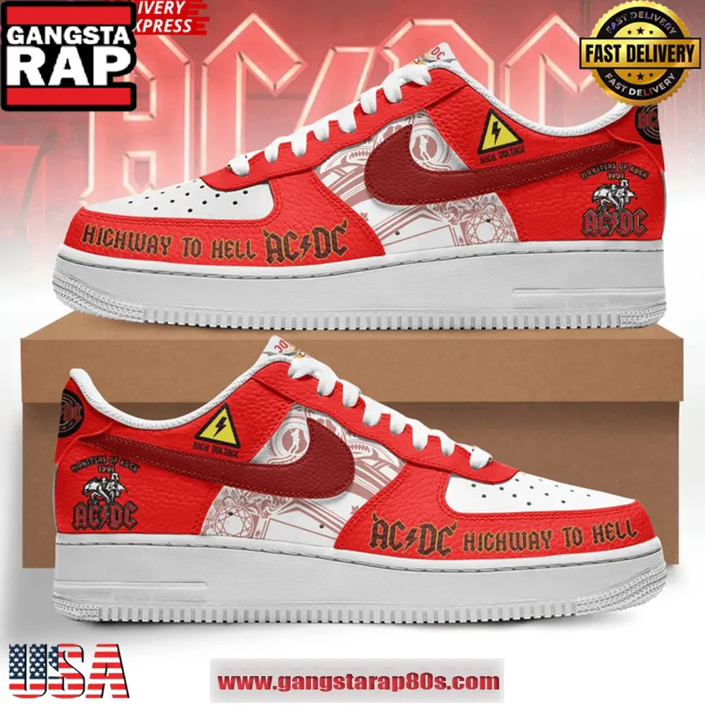 ACDC High Way To Hell New Design Air Force 1 Sneakers Shoes