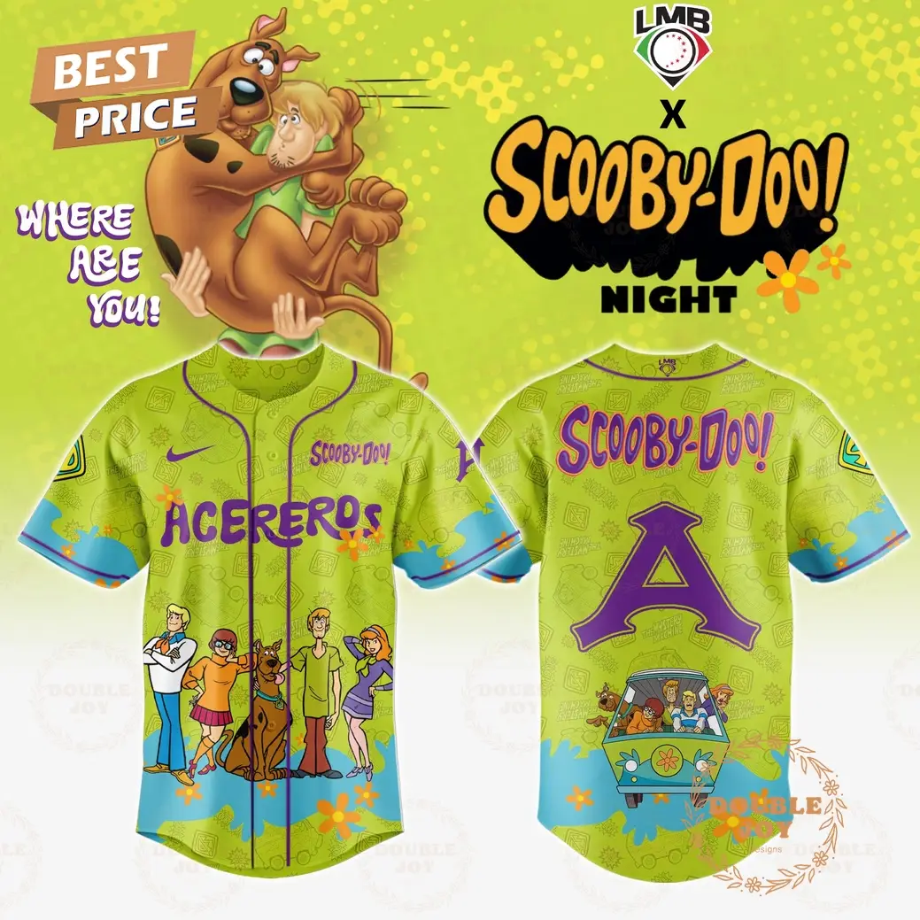 Acereros De Monclova Where Are You! Scooby-Doo! Night 2025 Limited Edition Baseball Jersey