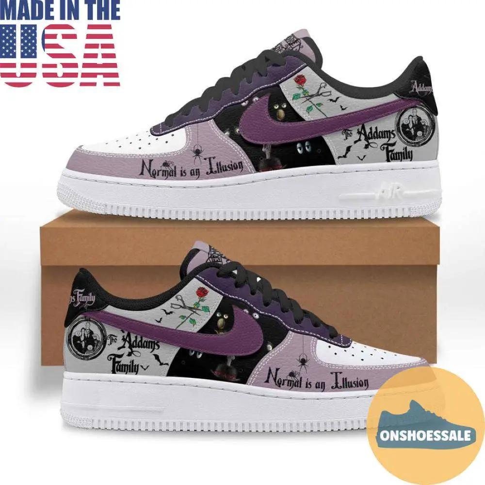 Addams Family Air Force Shoes, Gift For Fans - Best Gift Shoes