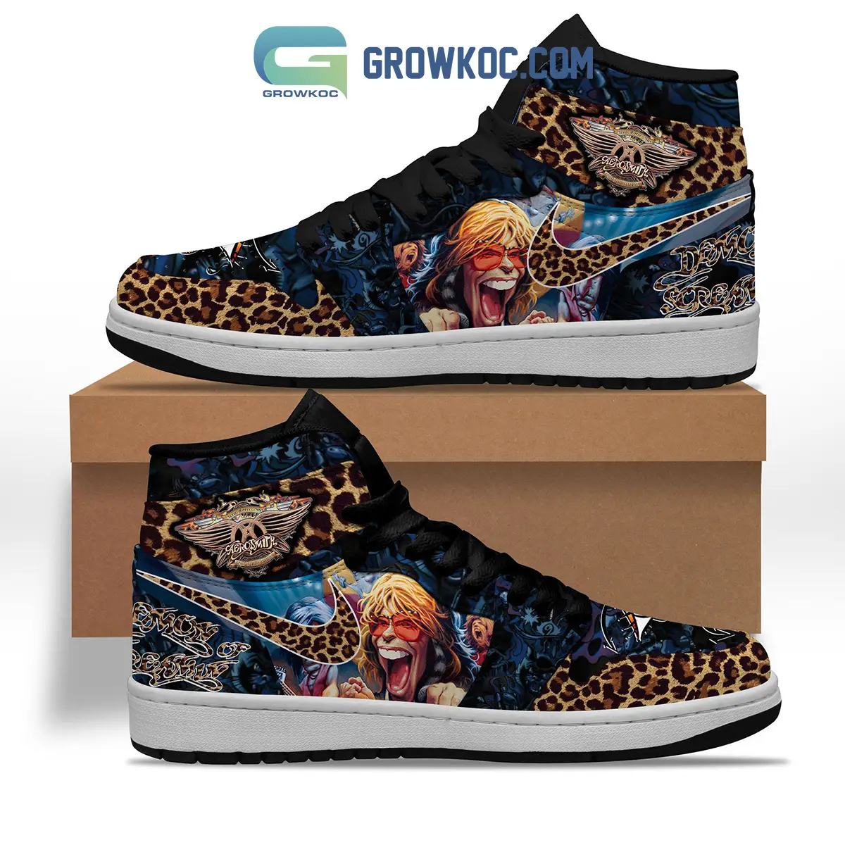 Aerosmith Band Fan Air Jordan 1 Shoes