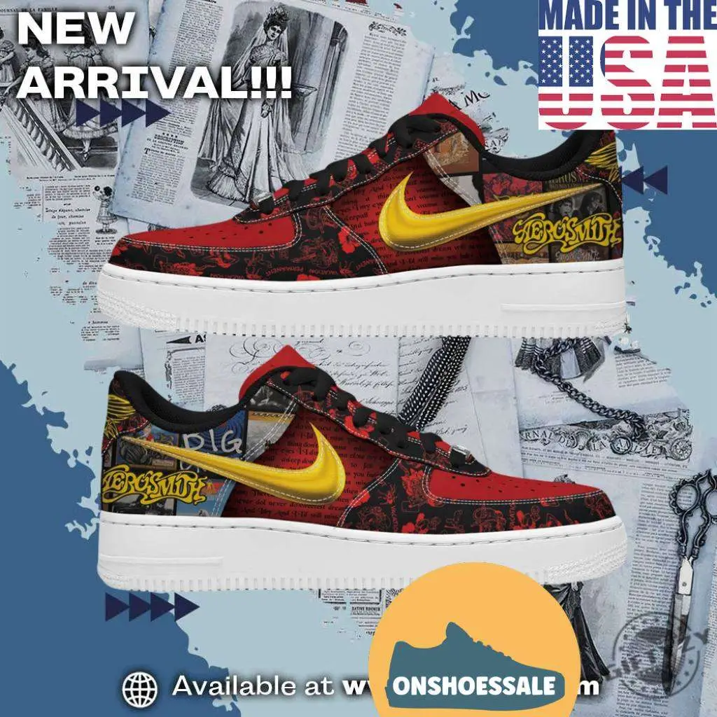 Aerosmith Music Sweet Emotion Air Force 1 Shoes, Gifts for Fans - Best Gift Shoes