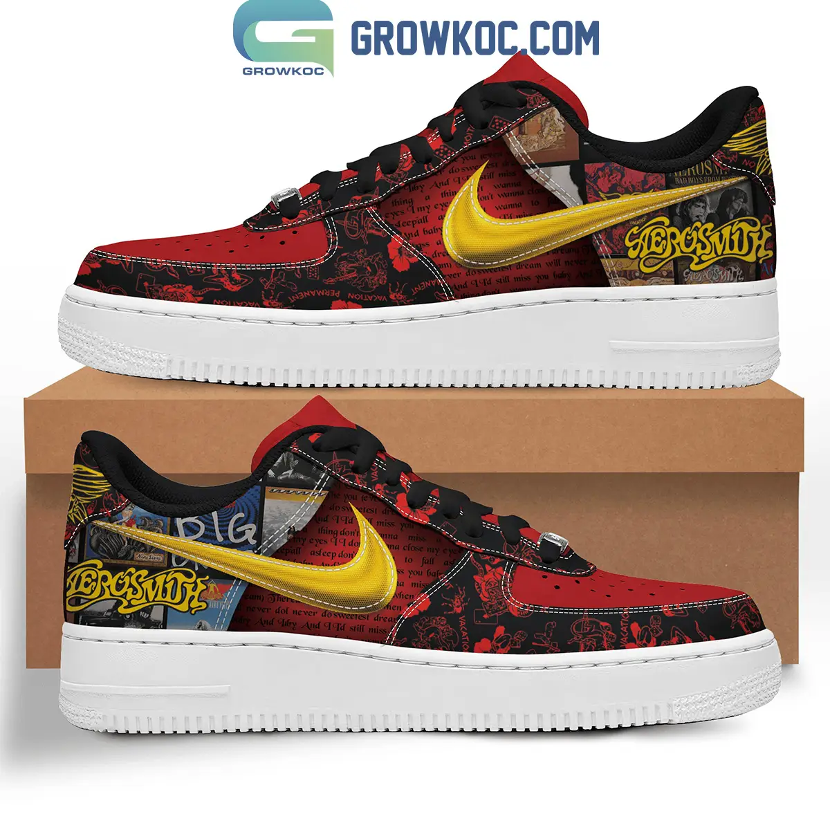 Aerosmith Sweet Emotion Air Force 1 Shoes