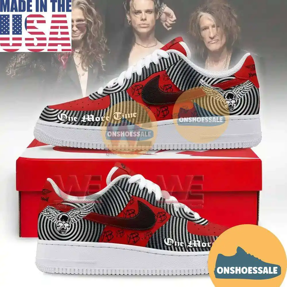 Aerosmith x YUNGBLUD One More Time Air Force 1 Shoes - Best Gift Shoes