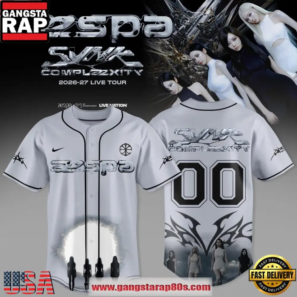 Aespa Live Tour Synk Complexity 2026 Angel Wings Custom Name Baseball Jersey