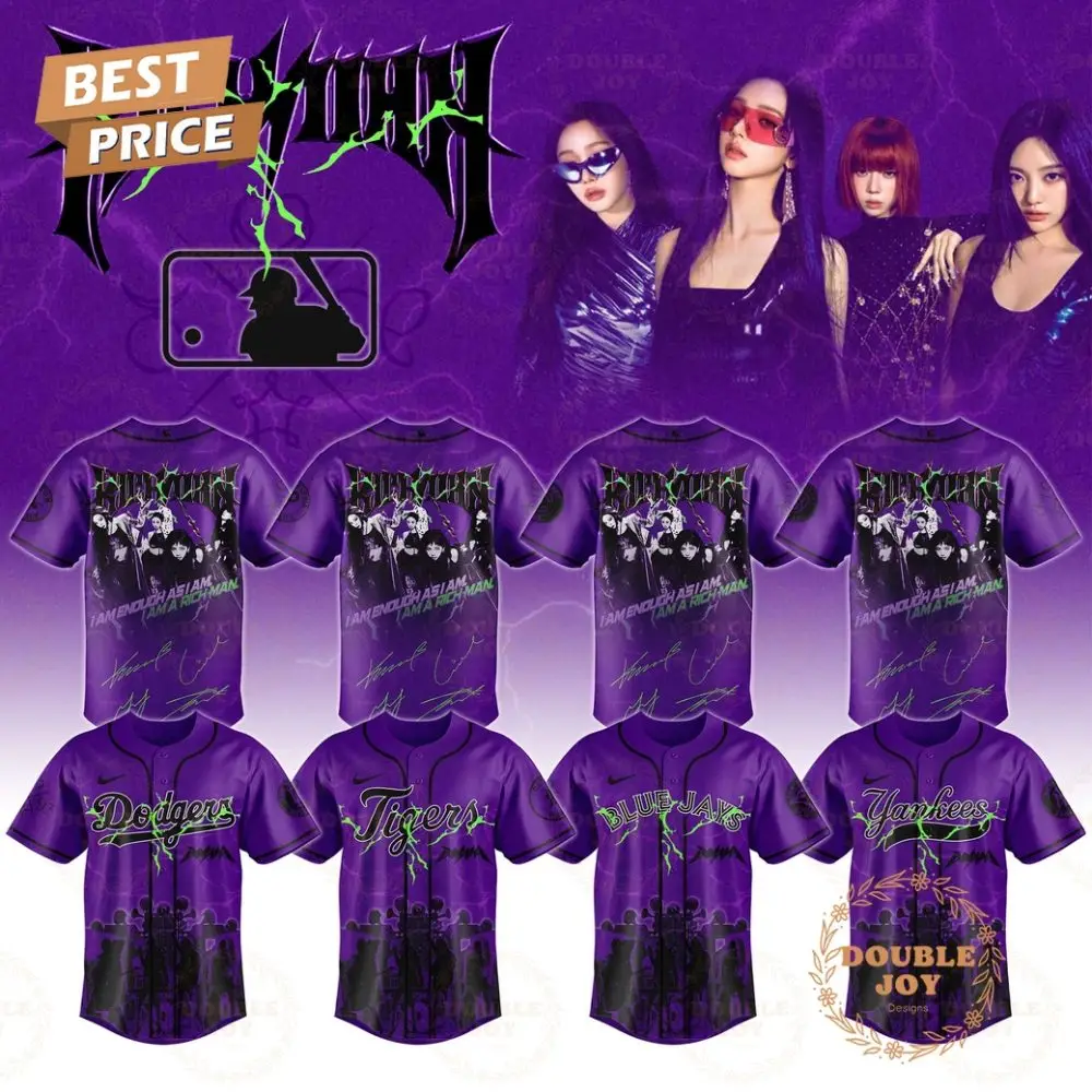 Aespa Richman X All Team M L B Limited Edition Purple Baseball Jersey