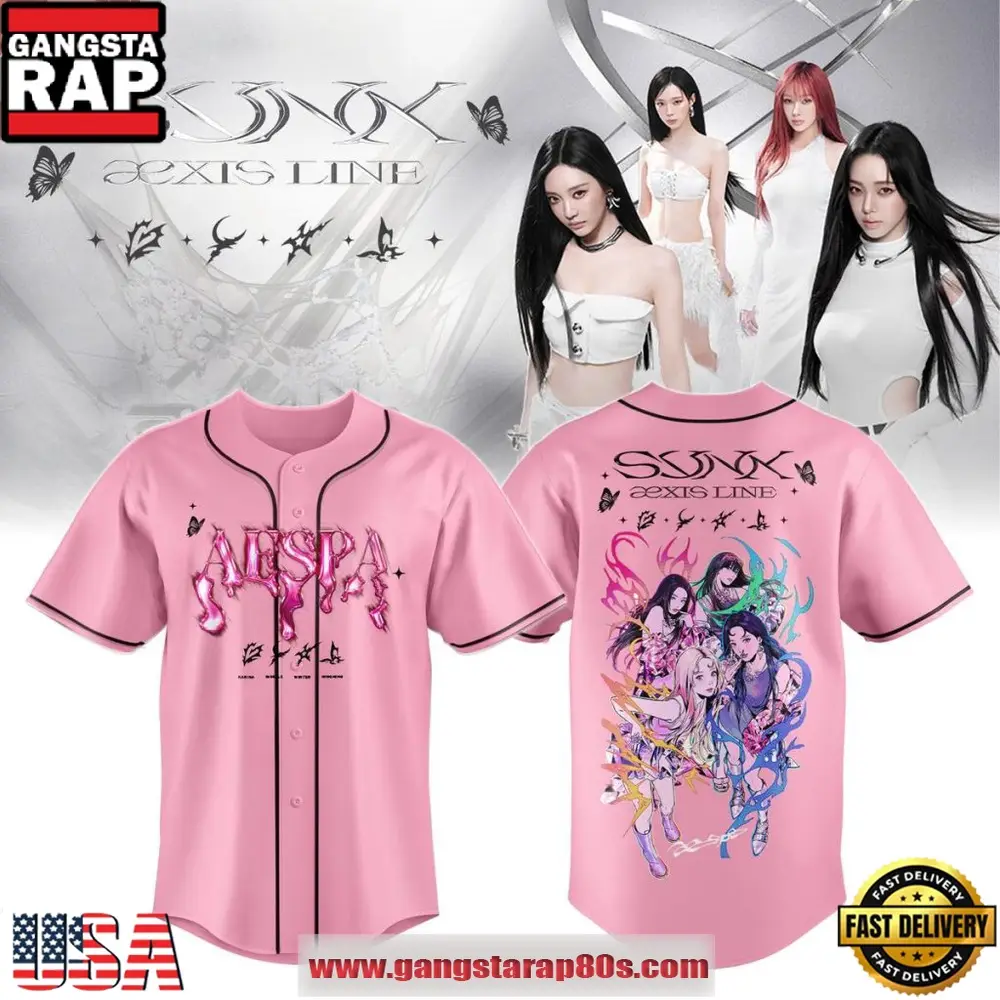 Aespa Synk Aexis Line Global Tour 2026 Baseball Jersey Shirt