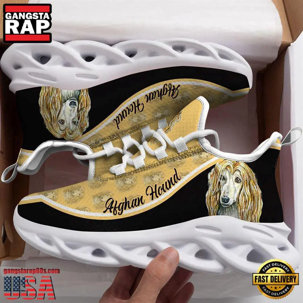 Afghan Hound Dogs Lover Max Soul Shoes, Running Sneakers