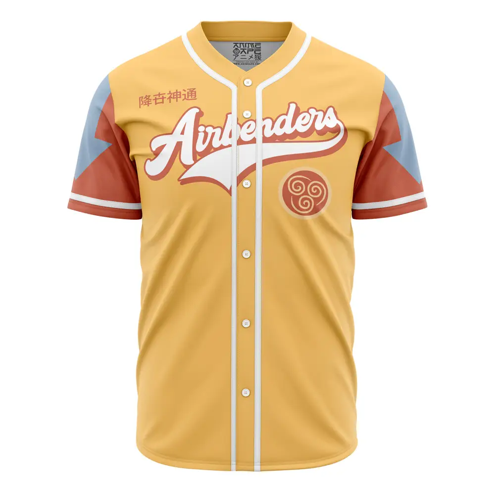 Airbender Baseball Jersey – Unique Anime-Inspired Design For Fans