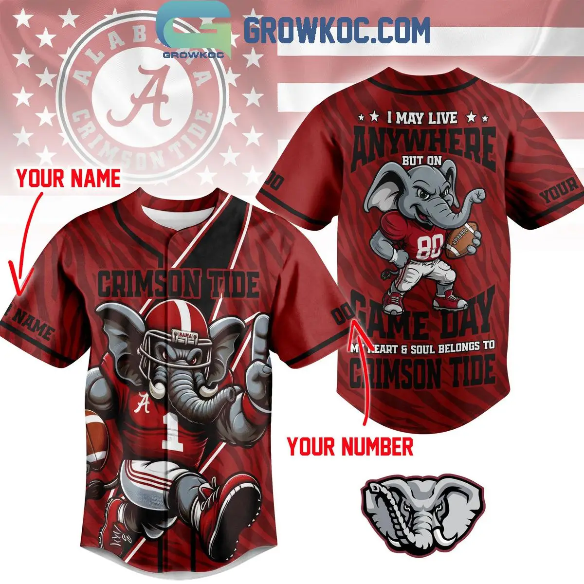 Alabama Crimson Tide My Hearts & Soul Belongs To Crimson Tide Jersey