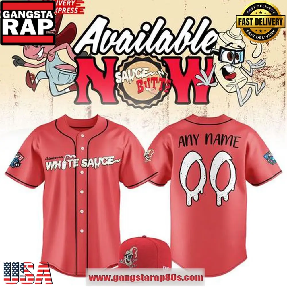 Alabama White Sauce 2025 Limited Edition Custom Baseball Jersey Shirt