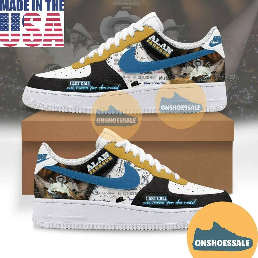 Alan Jackson Last Call Tour Air Force Shoes - Best Gift Shoes