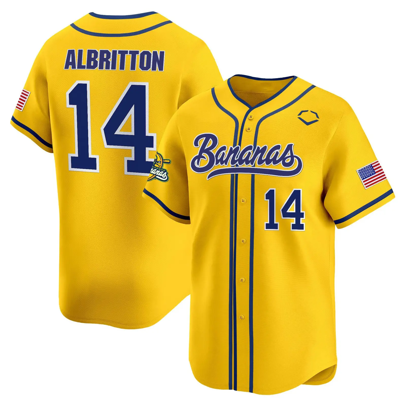Albritton Bananas Baseball Jersey Gifts For Baseball Lovers - Tazila