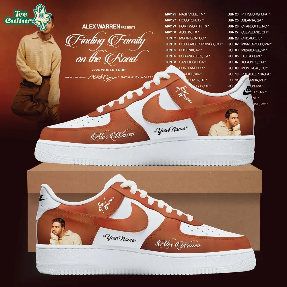 Alex Warren Finding Family On The Road 2026 Exclusive Limited Shoes