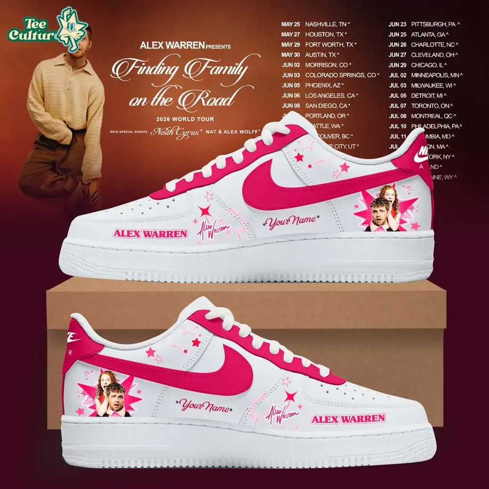 Alex Warren Finding Family On The Road 2026 White Edition Limited Shoes
