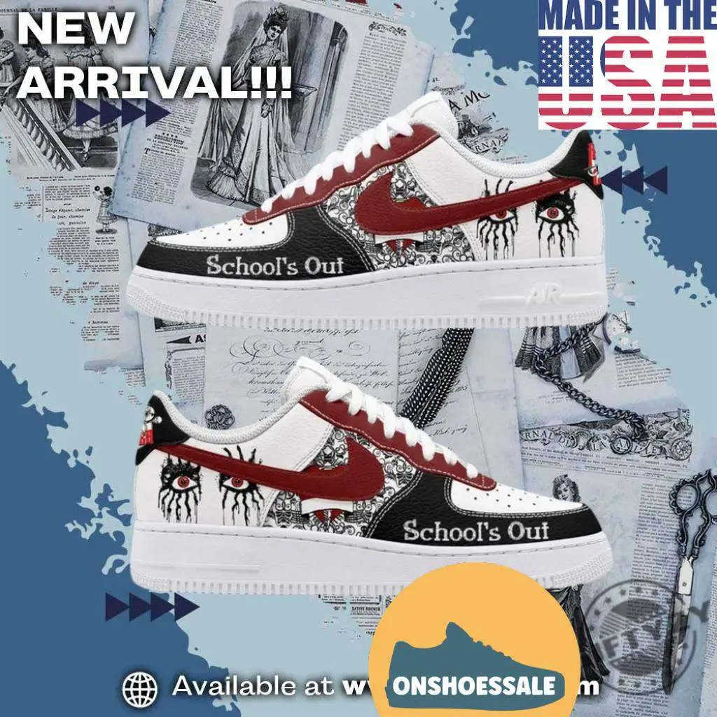 Alice Cooper Schools Out Music Air Force 1 Shoes, Gifts for Fans Sneaker - Best Gift Shoes