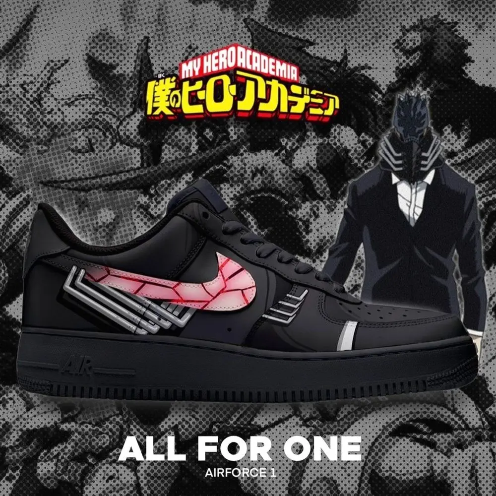 All For One My Hero Academia AF1 Shoes