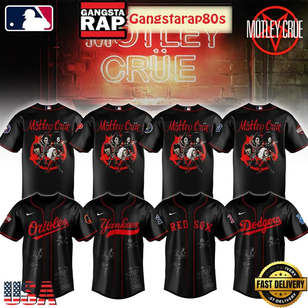 All MLB Team x Motley Crue The Return Of The Carnival Of Sins Tour 2026 Baseball Jersey